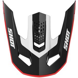 Visera para cascos Shot Speed Hybrid rojo brillante