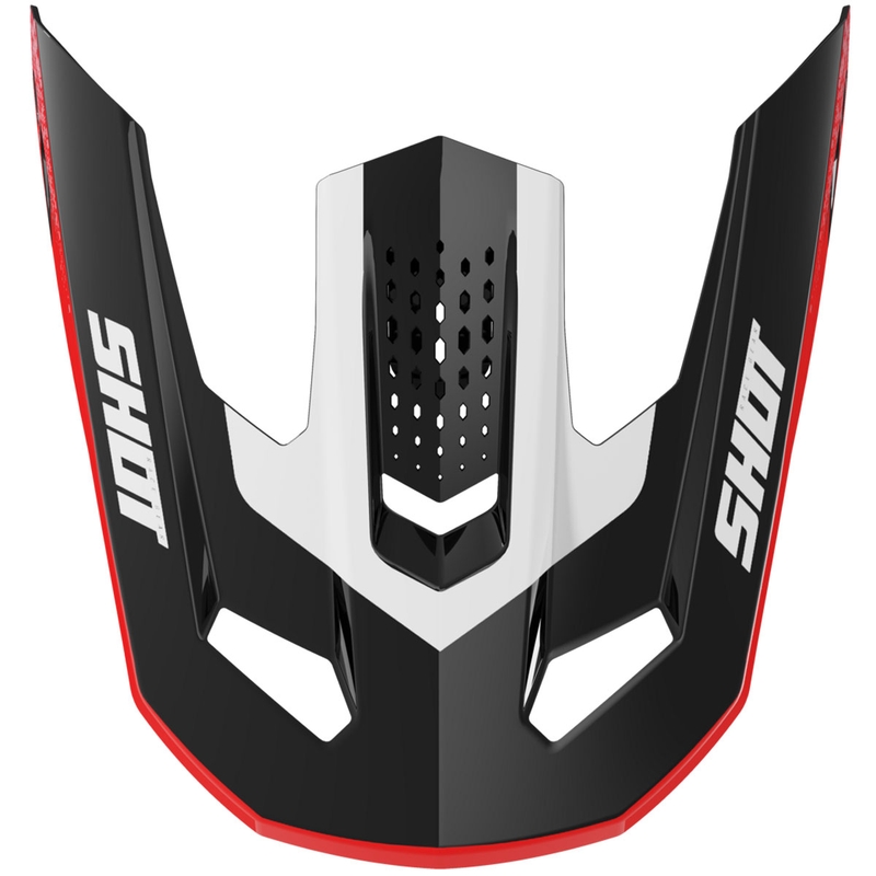 Visera para cascos Shot Speed Hybrid rojo brillante