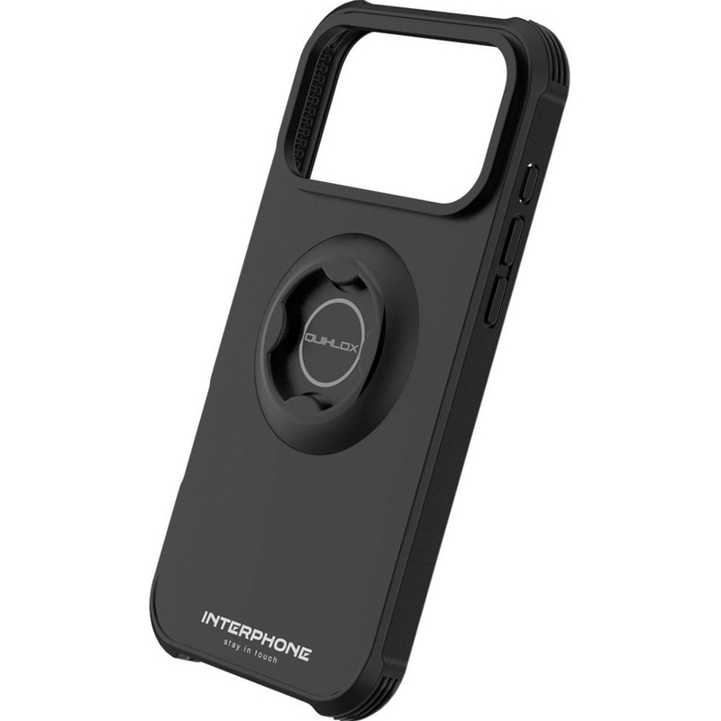Funda Interphone QUIKLOX Tetraforce para iPhone 17 Pro, color negro