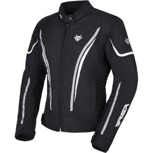 Chaqueta de moto RSA Wasp Negro-Gris-Blanco para mujer