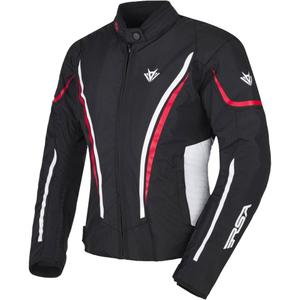 Chaqueta de moto RSA Wasp para mujer en negro, blanco y rojo