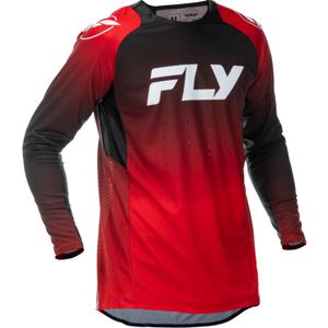 Camiseta de motocross FLY Racing Evolution roja, negra y blanca