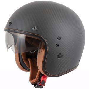 Casco abierto Scorpion Belfast Evo Carbon negro mate
