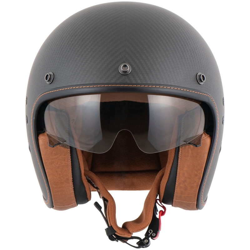 Casco abierto Scorpion Belfast Evo Carbon negro mate