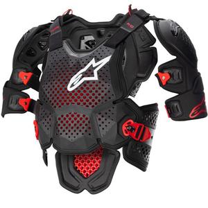Protector corporal Alpinestars A-10 2 negro-antracita-rojo