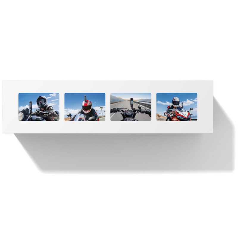 Cámara de acción para motocicleta Insta360 X4, color negro