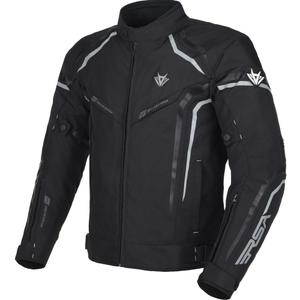 Chaqueta de moto RSA Compact 2 negra y gris