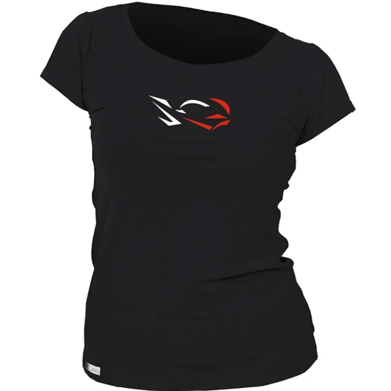 Camiseta funcional de mujer nanosilver® RIDE negra