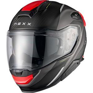 Casco integral de moto Nexx X.TR Rush negro mate-rojo