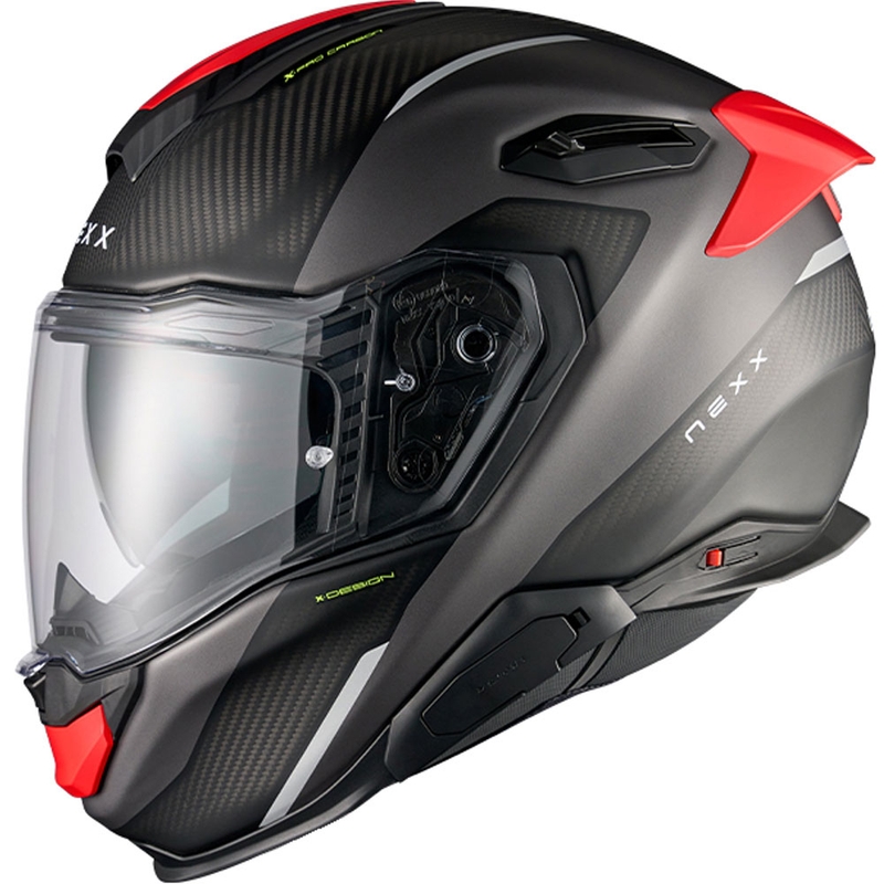 Casco integral de moto Nexx X.TR Rush negro mate-rojo