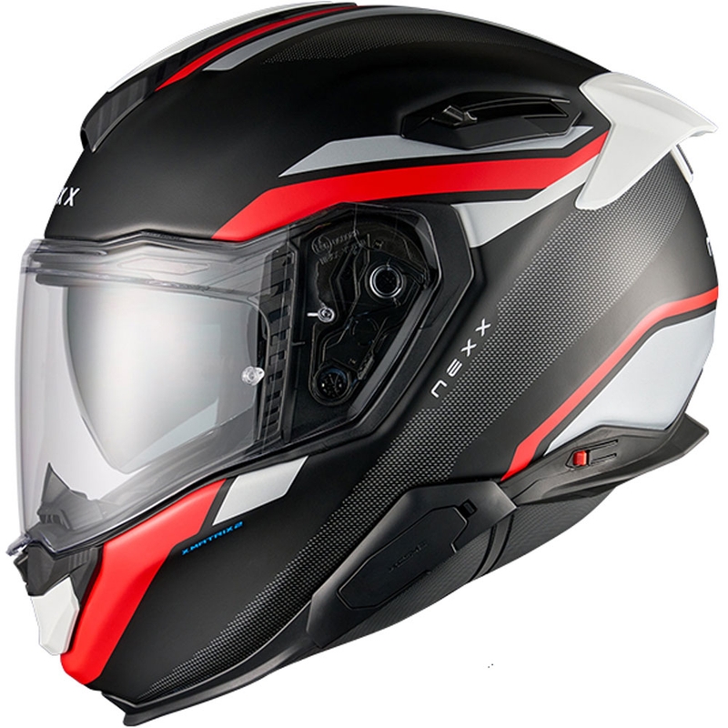 Casco integral de moto Nexx X.TR Quanta negro mate-rojo