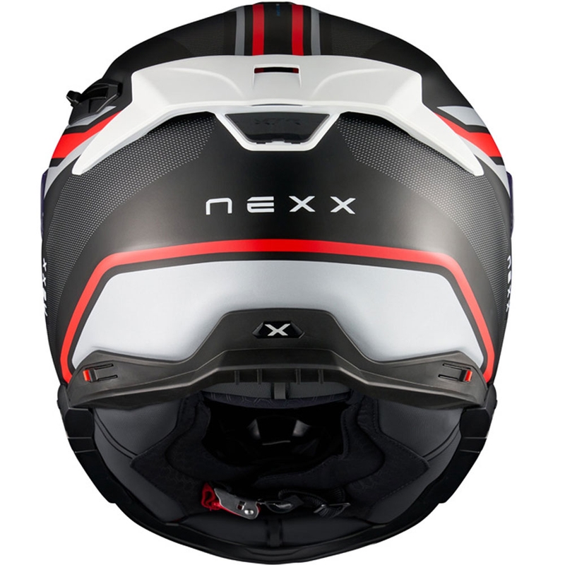 Casco integral de moto Nexx X.TR Quanta negro mate-rojo