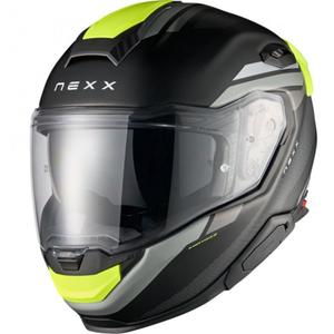 Casco integral de moto Nexx X.TR Quanta negro mate-amarillo fluo