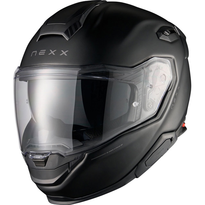 Casco integral de motocicleta Nexx X.TR Plain, negro mate