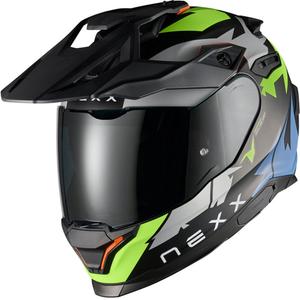Casco de moto enduro NEXX Y.TRAVL Primal negro-amarillo fluo