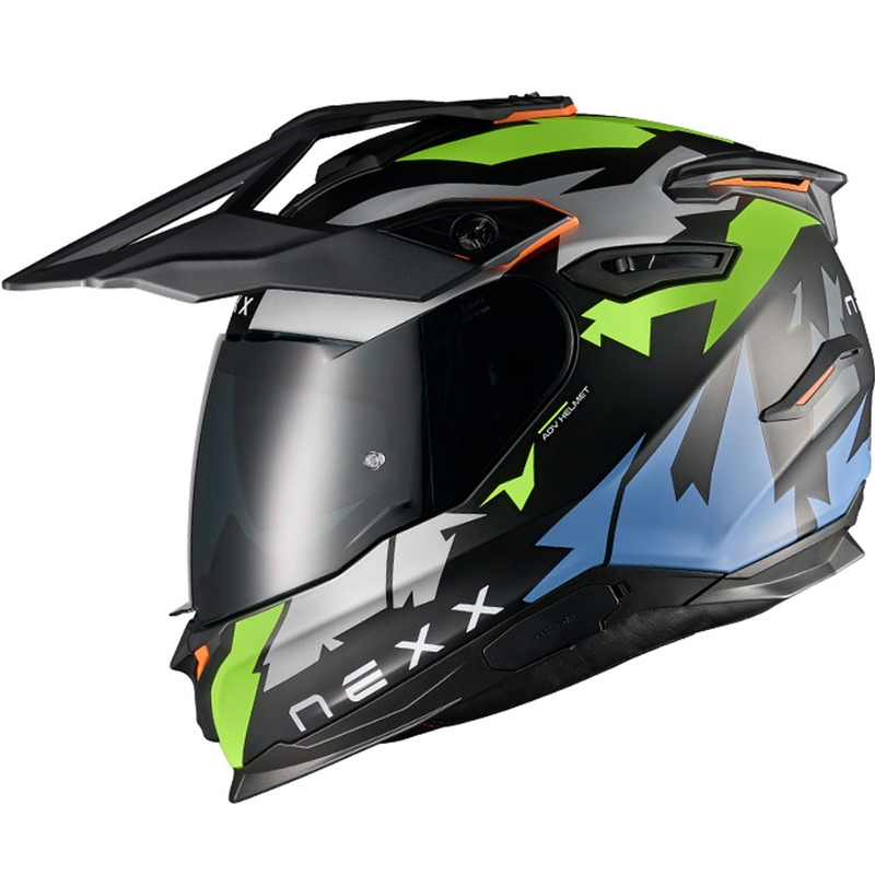 Casco de moto enduro NEXX Y.TRAVL Primal negro-amarillo fluo