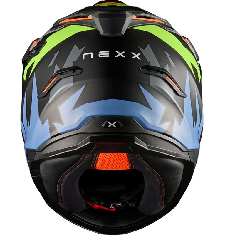 Casco de moto enduro NEXX Y.TRAVL Primal negro-amarillo fluo