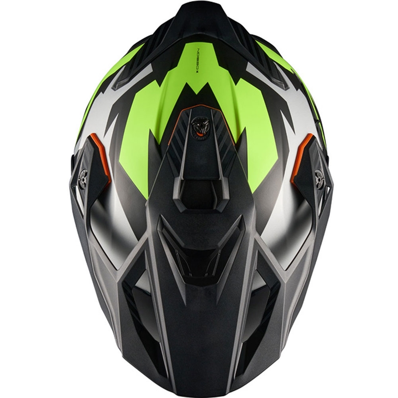 Casco de moto enduro NEXX Y.TRAVL Primal negro-amarillo fluo