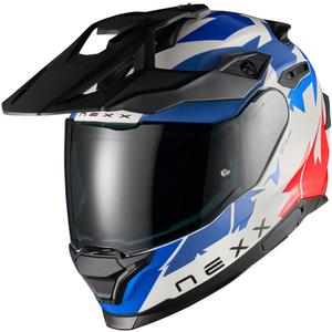 Casco de moto enduro NEXX Y.TRAVL Primal azul-rojo