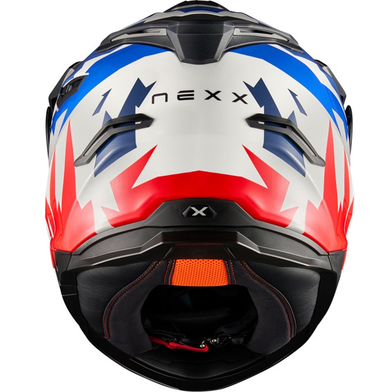 Casco de moto enduro NEXX Y.TRAVL Primal azul-rojo