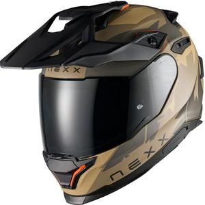 Casco de moto enduro NEXX Y.TRAVL Primal gris arena mate