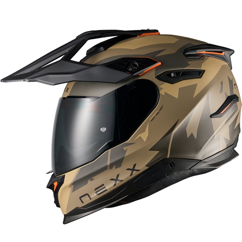 Casco de moto enduro NEXX Y.TRAVL Primal gris arena mate