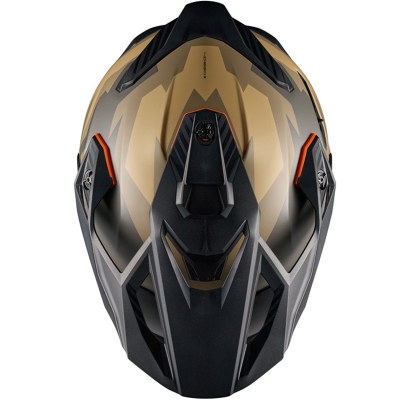 Casco de moto enduro NEXX Y.TRAVL Primal gris arena mate