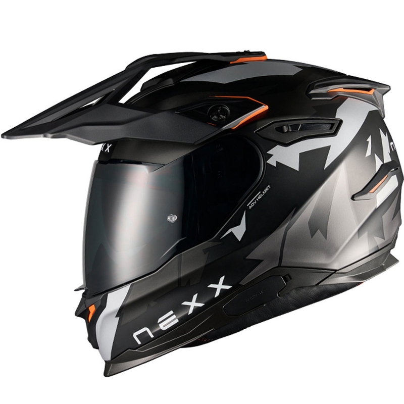 Casco de moto enduro NEXX Y.TRAVL Primal negro mate-gris