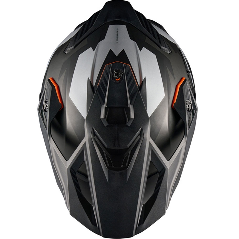 Casco de moto enduro NEXX Y.TRAVL Primal negro mate-gris