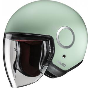 Casco abierto para motocicleta HJC RPHA 40, color verde pastel sólido