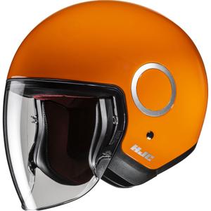 Casco abierto para motocicleta HJC RPHA 40, color naranja sólido