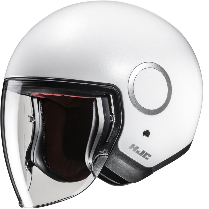 Casco abierto para motocicleta HJC RPHA 40 Blanco perla sólido