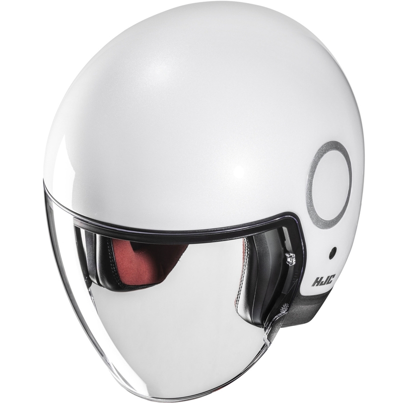Casco abierto para motocicleta HJC RPHA 40 Blanco perla sólido