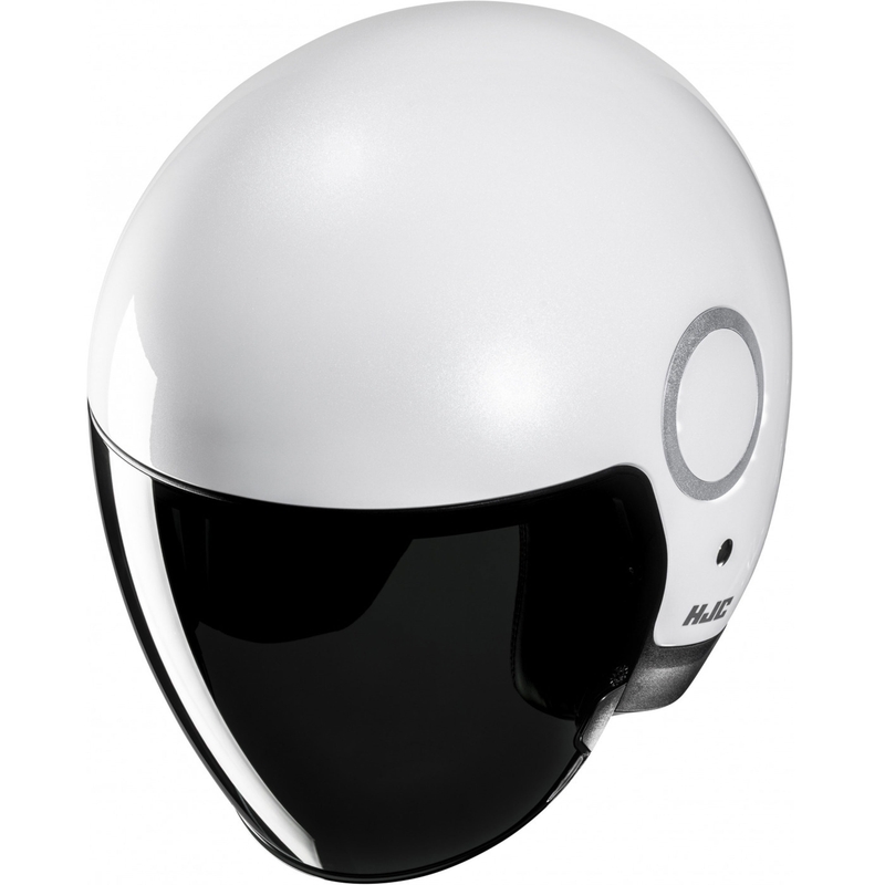 Casco abierto para motocicleta HJC RPHA 40 Blanco perla sólido