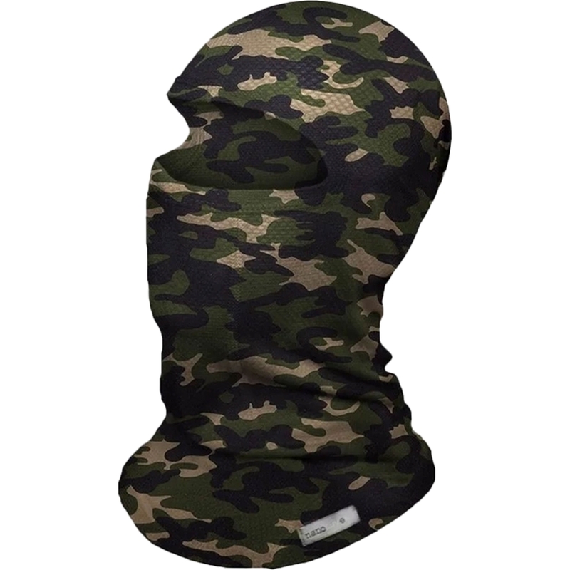 Capucha de moto nanosilver® verde camuflaje