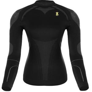 Camiseta funcional de mujer Rilax Mia negra - manga larga