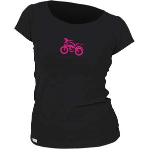 Camiseta de mujer nanosilver® MOTOLADY negra