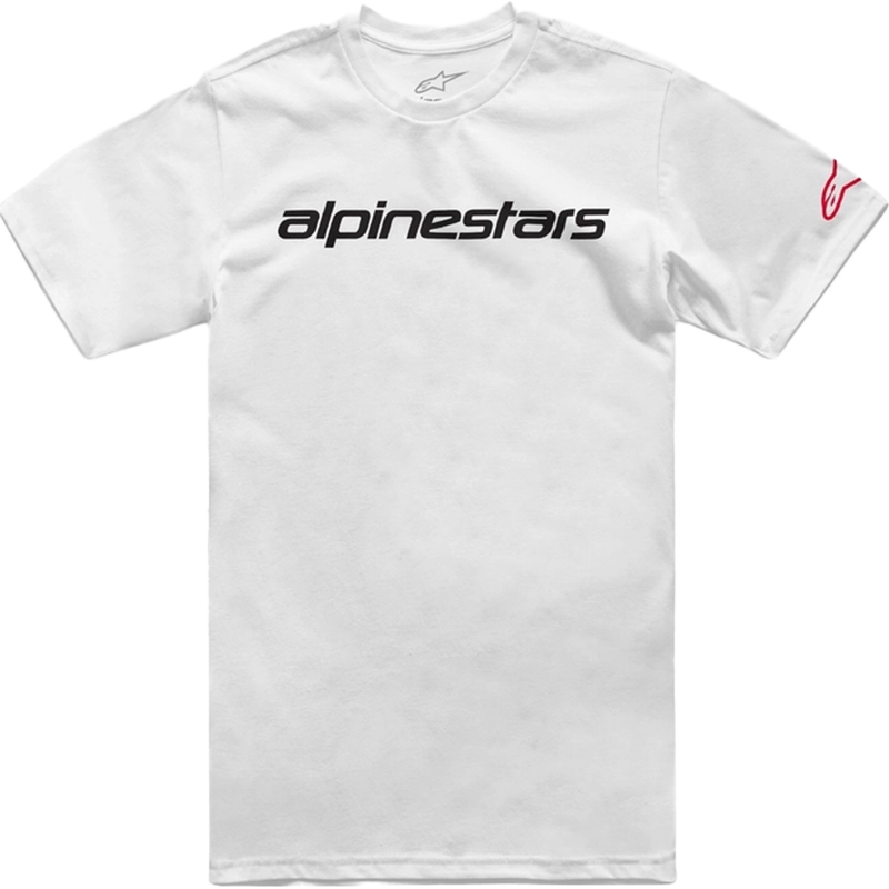 Camiseta Alpinestars Linear Wordmark 2.0 CSF blanco-rojo-negro