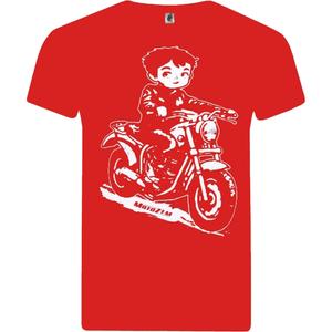Camiseta infantil niño MotoZem Biker roja