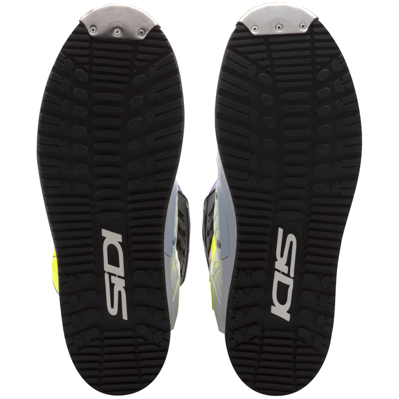 Botas de moto SiDi Crossair HD End BB002 morado-amarillo-blanco