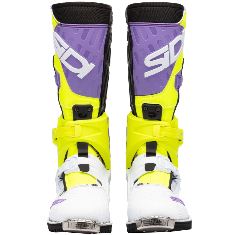 Botas de moto SiDi Crossair HD End BB002 morado-amarillo-blanco