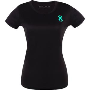 Camiseta funcional de mujer Rilax Hrama negra