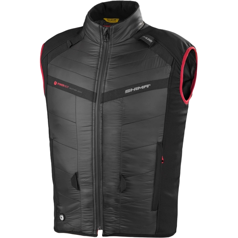 Chaleco Shima Powerheat negro-rojo