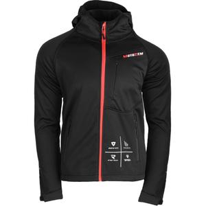 Chaqueta softshell MotoZem Racing Team negra-roja