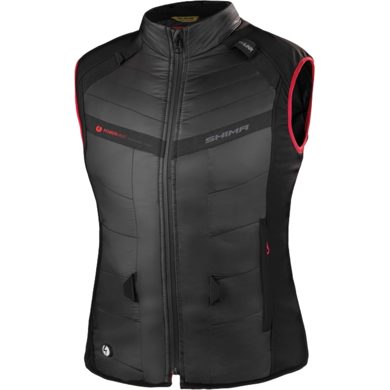 Chaleco Shima Powerheat Negro-Rojo, Mujer