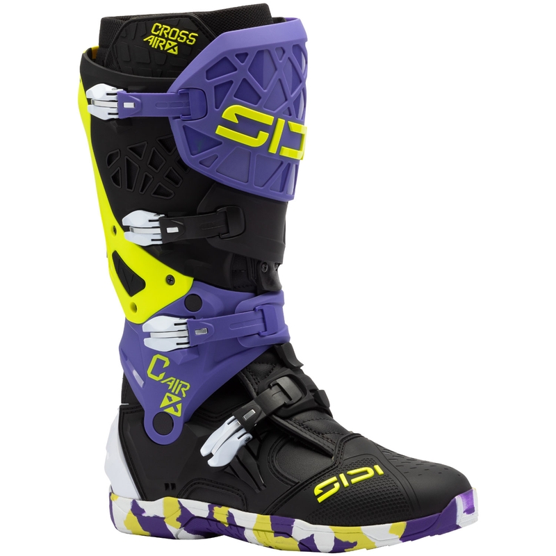 Botas de moto SiDi Crossair X negras-moradas