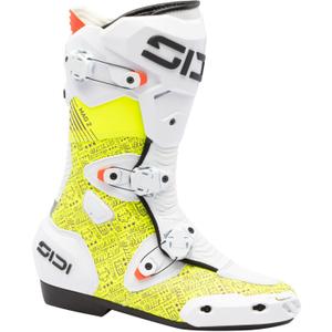 Botas de moto SiDi MAG 2 Air BTA001 blanco-amarillo