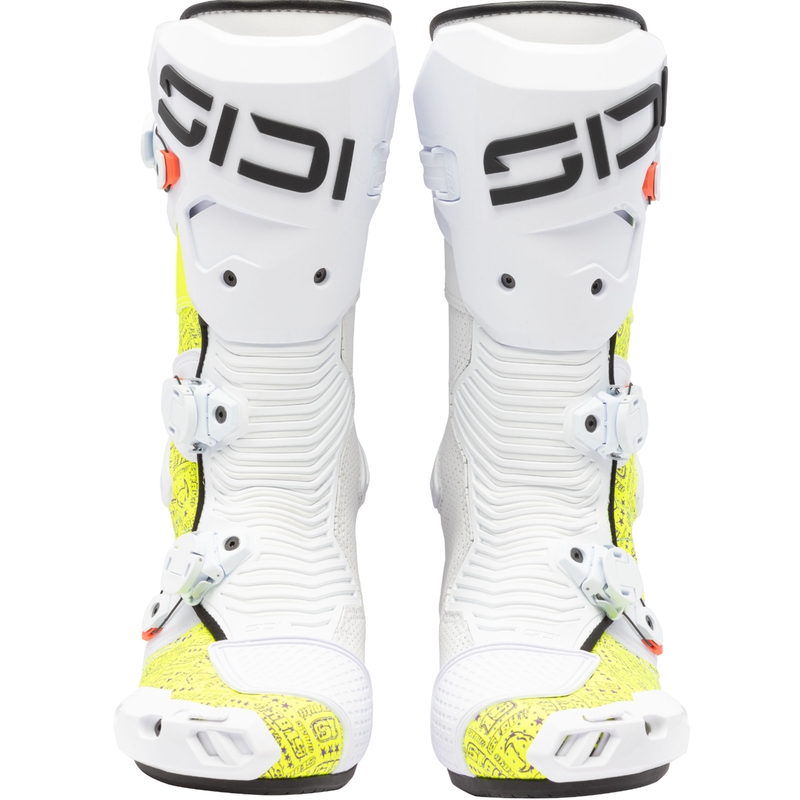 Botas de moto SiDi MAG 2 Air BTA001 blanco-amarillo