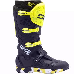 Botas de moto SiDi Crossair X RACR002 amarillo fluorescente-negro