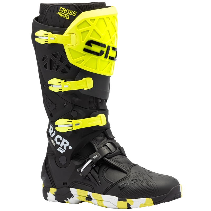 Botas de moto SiDi Crossair X RACR002 amarillo fluorescente-negro